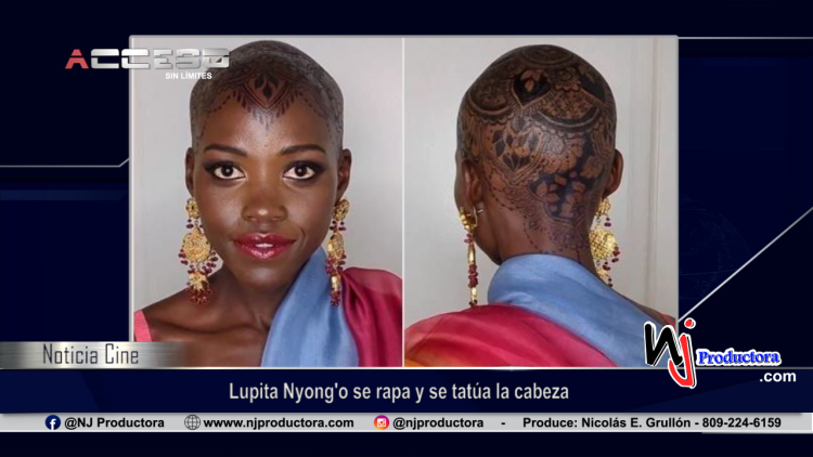 Lupita Nyong&#039;o se rapa y se tatúa la cabeza