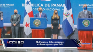 RD, Panamá y C.Rica proponen acciones urgentes para Haití 