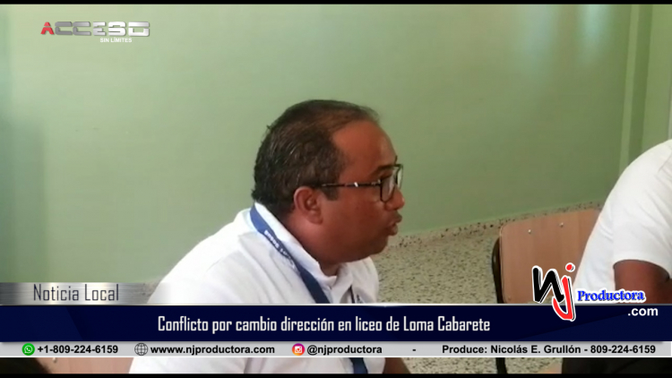 Conflicto por cambio dirección en liceo Lidia Martínez De Lagombra de Loma Cabarete