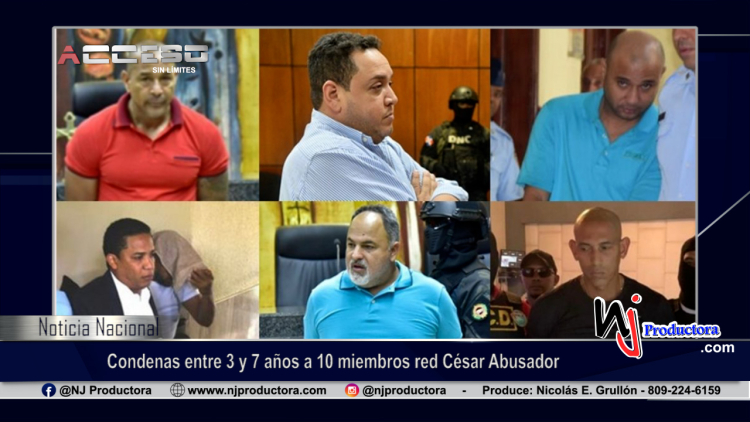 Condenas entre 3 y 7 años a 10 miembros red César Abusador