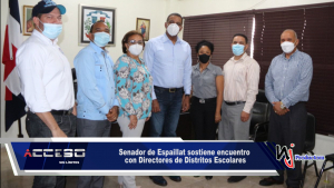 Senador de Espaillat sostiene encuentro con Directores de Distritos Escolares