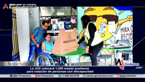 La JCE colocará 1,200 mesas auxiliares para votación de personas con discapacidad