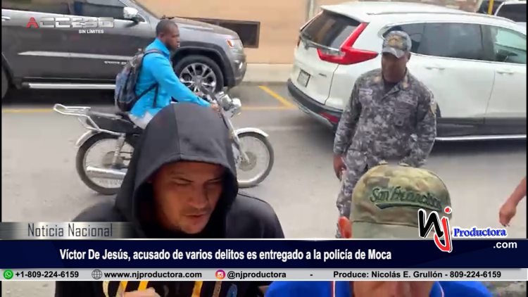 Víctor De Jesús, acusado de varios delitos es entregado por vía de Guanchy Comprés a la policía de Moca