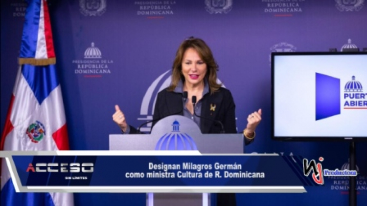 Designan Milagros Germán como ministra Cultura de R. Dominicana