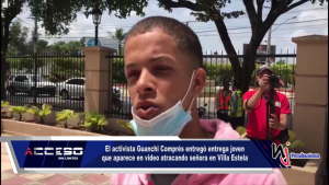 El activista Guanchi Comprés entregó joven que aparece en video atracando señora en Villa Estela