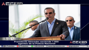 Presidente Abinader asciende 7,800 agentes de la Policía Nacional