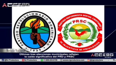 Últimas tres elecciones municipales reflejan la caída significativa del PRD y PRSC