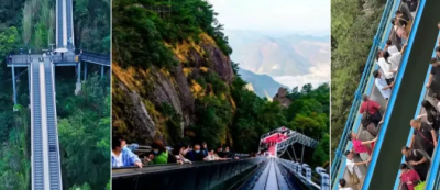 Instalaron escaleras mecánicas en una montaña para que los turistas no se cansen