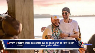 Doce cantantes que se enamoran de República Dominicana y llegan para grabar videos