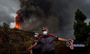 ESPAÑA: El volcán de La Palma baja actividad y no expulsa lava