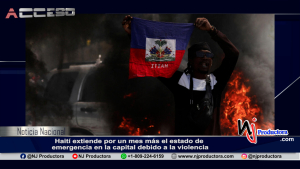Haití extiende por un mes más el estado de emergencia en la capital debido a la violencia