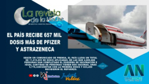 El país recibe 657 mil dosis más de Pfizer y Astrazeneca
