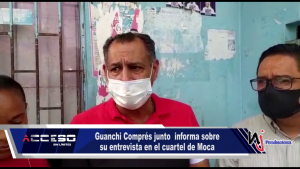 Guanchi Comprés junto a Nicolás Grullón y demás activistas informa sobre su entrevista en el cuartel de Moca