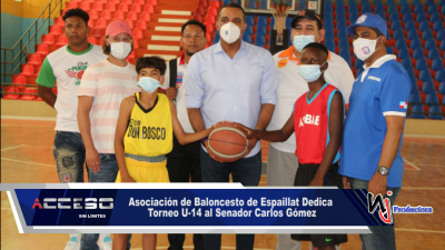 Asociación de Baloncesto de Espaillat Dedica Torneo U-14 al Senador Carlos Gómez