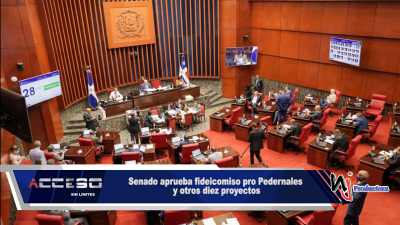 Senado aprueba fideicomiso pro Pedernales y otros diez proyectos