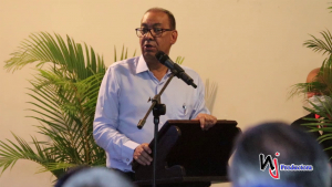 El ministro de obras públicas, Deligne Ascención ofrecen Conferencia sobre los logros del gobieno