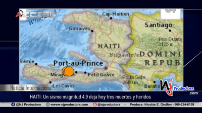 HAITI: Un sismo magnitud 4,9 deja hoy tres muertos y heridos