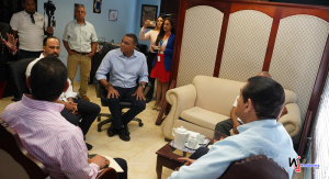 Senador Carlos Gómez recibe al del Dr. Daniel Rivera ministro de salud para agotar agenda de trabajo en la provincia Espaillat