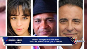 Artistas se expresan a favor de la &quot;lucha del pueblo cubano&quot; por su libertad
