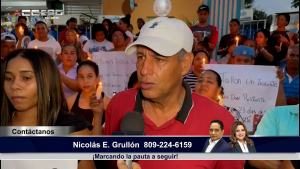 Familiares de Javier Lazala, asesinado en La Playita, Moca realizan encendido de vela exigiendo justicia