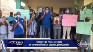 Familiares de Yindo, asesinado en carretera Moca Las Lagunas, piden justicia