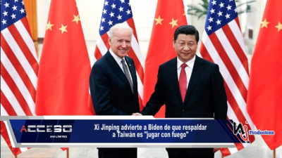 Xi Jinping advierte a Biden de que respaldar a Taiwán es &quot;jugar con fuego&quot;