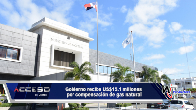 Gobierno recibe US$15.1 millones por compensación de gas natural