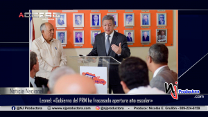 Leonel: «Gobierno del PRM ha fracasado apertura año escolar»