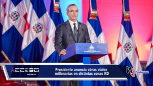 Presidente anuncia obras viales millonarias en distintas zonas RD