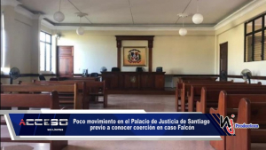Poco movimiento en el Palacio de Justicia de Santiago previo a conocer coerción en caso Falcón