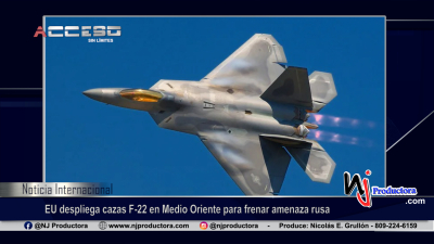EU despliega cazas F-22 en Medio Oriente para frenar amenaza rusa