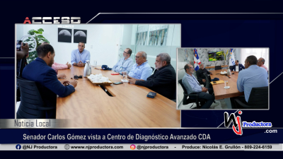 Senador Carlos Gómez vista a Centro de Diagnóstico Avanzado CDA, en continuidad de visitas a comerciantes y empresarios 