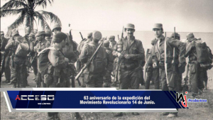 63 aniversario de la expedición del Movimiento Revolucionario 14 de Junio.