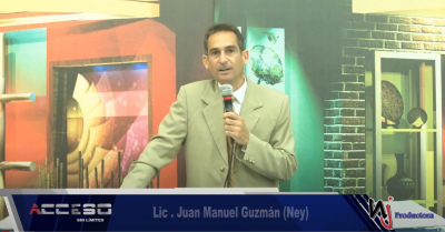 El Lic . Juan Manuel Guzmán (Ney) con la sección Tema del tapete en Acceso Sin Límites