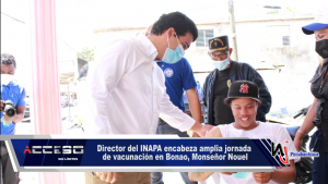 Director del INAPA encabeza amplia jornada de vacunación en Bonao, Monseñor Nouel