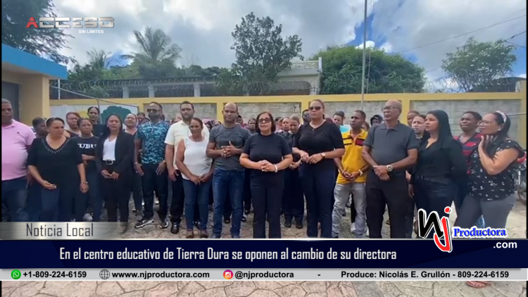 Profesores del centro educativo Pablo Alba Flores de Tierra Dura se oponen al cambio de su directora Jeannette Reinoso