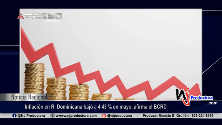 Inflación en R. Dominicana bajó a 4.43 % en mayo, afirma el BCRD