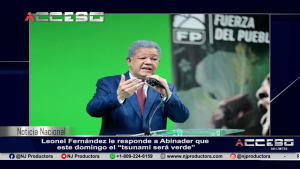 Leonel Fernández le responde a Abinader que este domingo el “tsunami será verde”