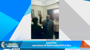 Juramentan a Carlos Pérez como nuevo director del Distrito escolar 06-06 de Moca