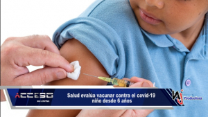 Salud evalúa vacunar contra el covid-19 niño desde 6 años