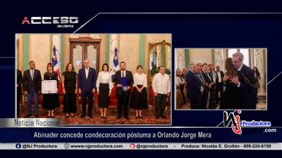 Abinader concede condecoración póstuma a Orlando Jorge Mera