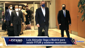 Luis Abinader llega a Madrid para asistir FITUR y sostener reuniones