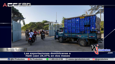 Las exportaciones dominicanas a Haití caen 24,37% en dos meses
