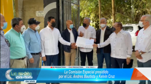 (VIDEO) Andrés Bautista y Kevin Cruz entregan 15 millones para estadio Olímpico de Moca