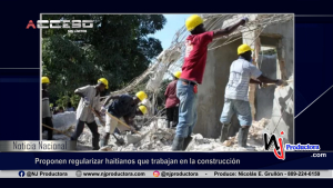 Proponen regularizar haitianos que trabajan en la construcción