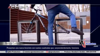 Presentan una nueva bicicleta con ruedas cuadradas que, sorprendentemente, funciona