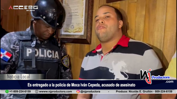 Es entregado a la policía de Moca Iván Cepeda, acusado de asesinar al Ecomóvil Alfraylin Durán