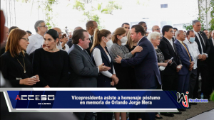 Vicepresidenta asiste a homenaje póstumo en memoria de Orlando Jorge Mera