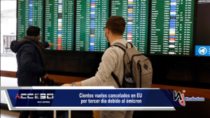 Cientos vuelos cancelados en EU por tercer día debido al ómicron