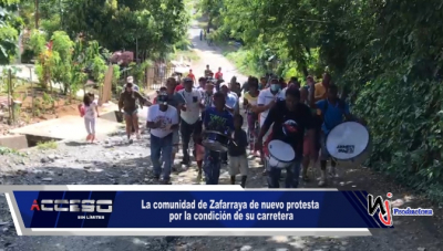 La comunidad de Zafarraya de nuevo protesta por la condición de su carretera